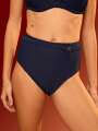 Bleu Bas de maillot de bain culotte taille haute - Lumar 1
