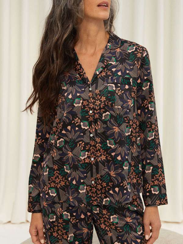 Noir Chemise de pyjama - Dita 1