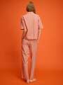 Rouge Chemise de pyjama - Fractale 2