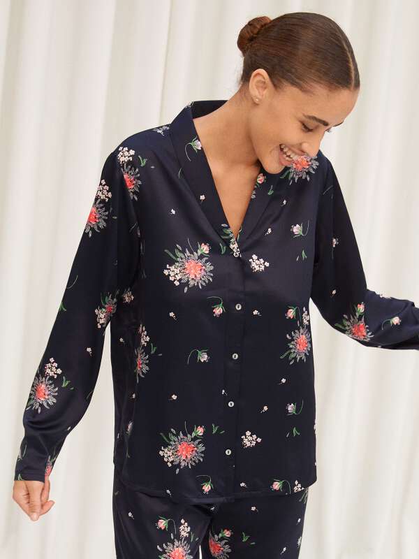 Bleu Chemise de pyjama - Précieux 1