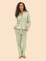 Vert Chemise de pyjama - Sauge 2