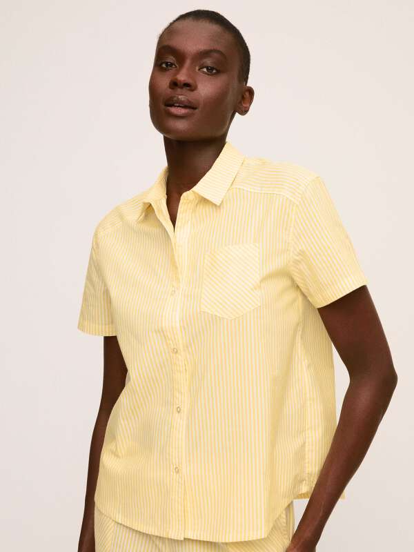 Jaune Chemise de pyjama - Sauge 1