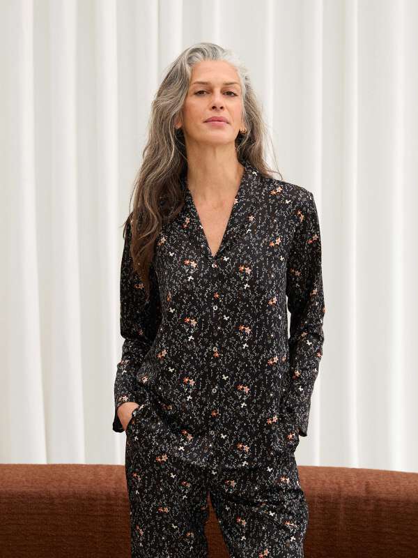 Noir Chemise de pyjama - Voto 1
