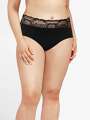 Noir Culotte haute - Culotte menstruelle  1