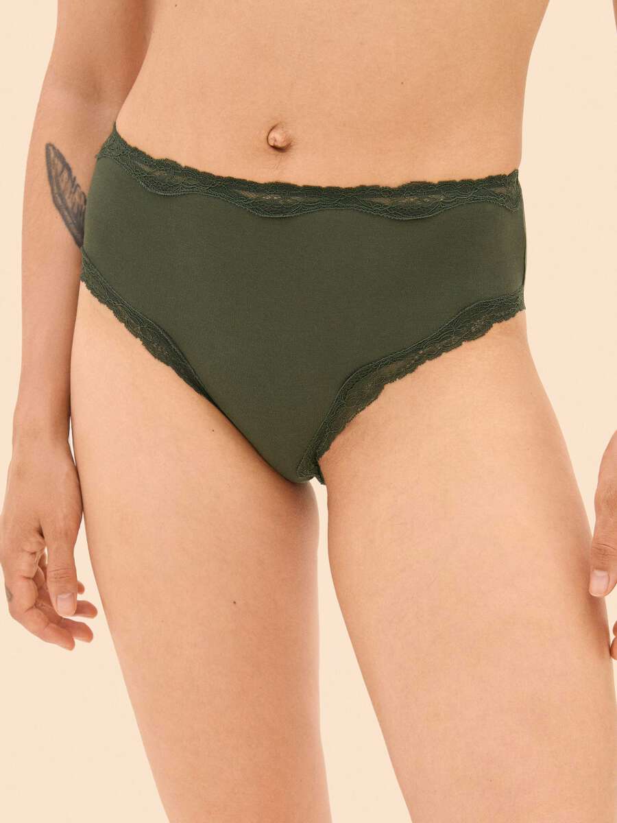 DARJEELING CULOTTE HAUTE TAILLE L MODELE SARAH COULEUR ROUGE