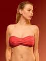 Rouge  Haut de maillot de bain bandeau - Saline 1