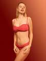 Rouge  Haut de maillot de bain bandeau - Saline 3