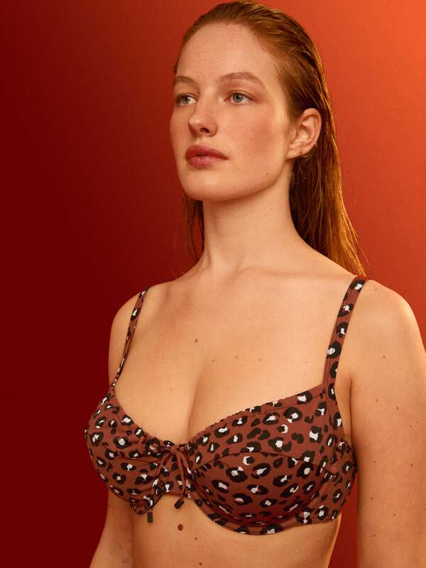 Imprimé Haut de maillot de bain corbeille - Lago 1