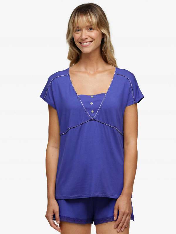 Bleu Haut de pyjama - Amalia 1