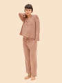 Marron  Haut de pyjama - Byron 3