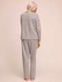 Gris Haut de pyjama - Etoile 2