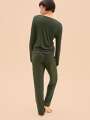 Vert Haut de pyjama - Fleur 2