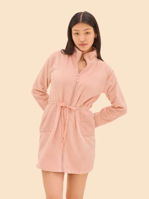 Rose Kimono polaire - Pablo 1
