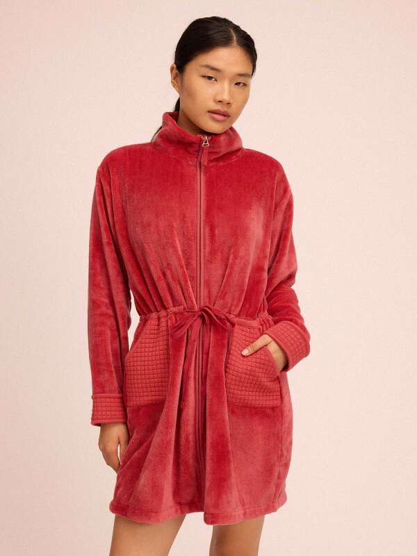 Rose Kimono polaire - Pablo 1