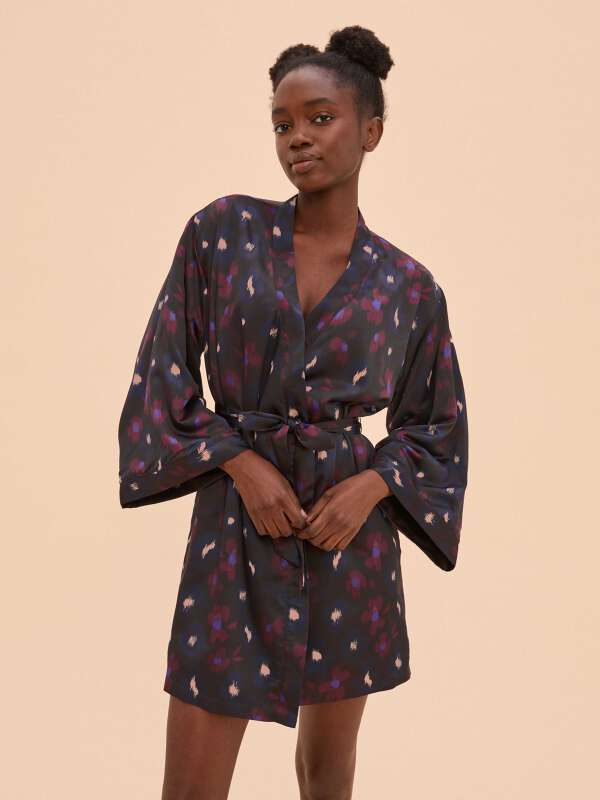Bleu Kimono polaire - Super Nature 1