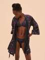 Bleu Kimono polaire - Super Nature 4