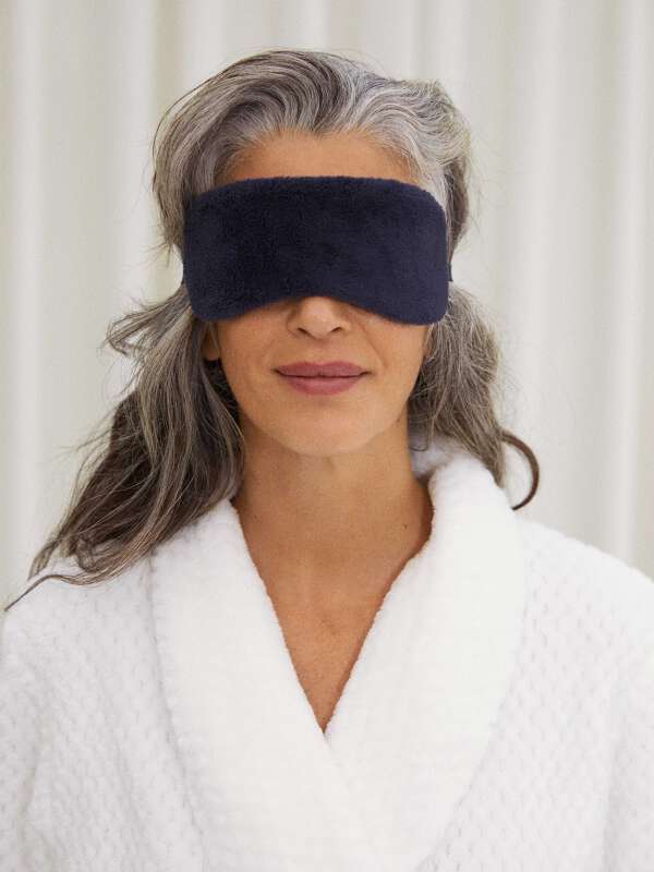 Bleu Kit voyage - Masque yeux + pochette zip 1