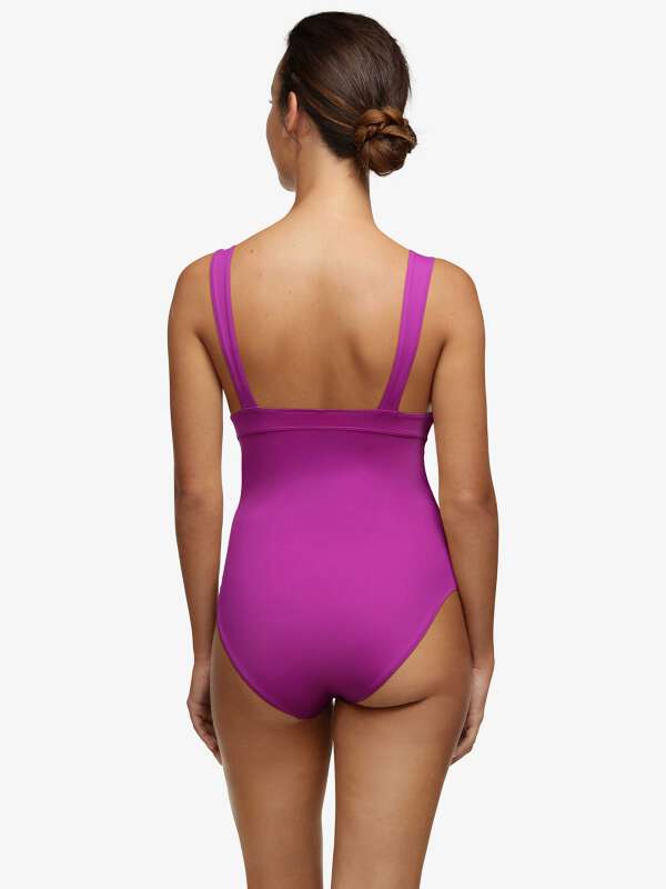 Maillot De Bain 1 Pièce Lise Charmel Fuschia - Taille 85C, Neuf Avec étiquettes, Style Voiles Coutures