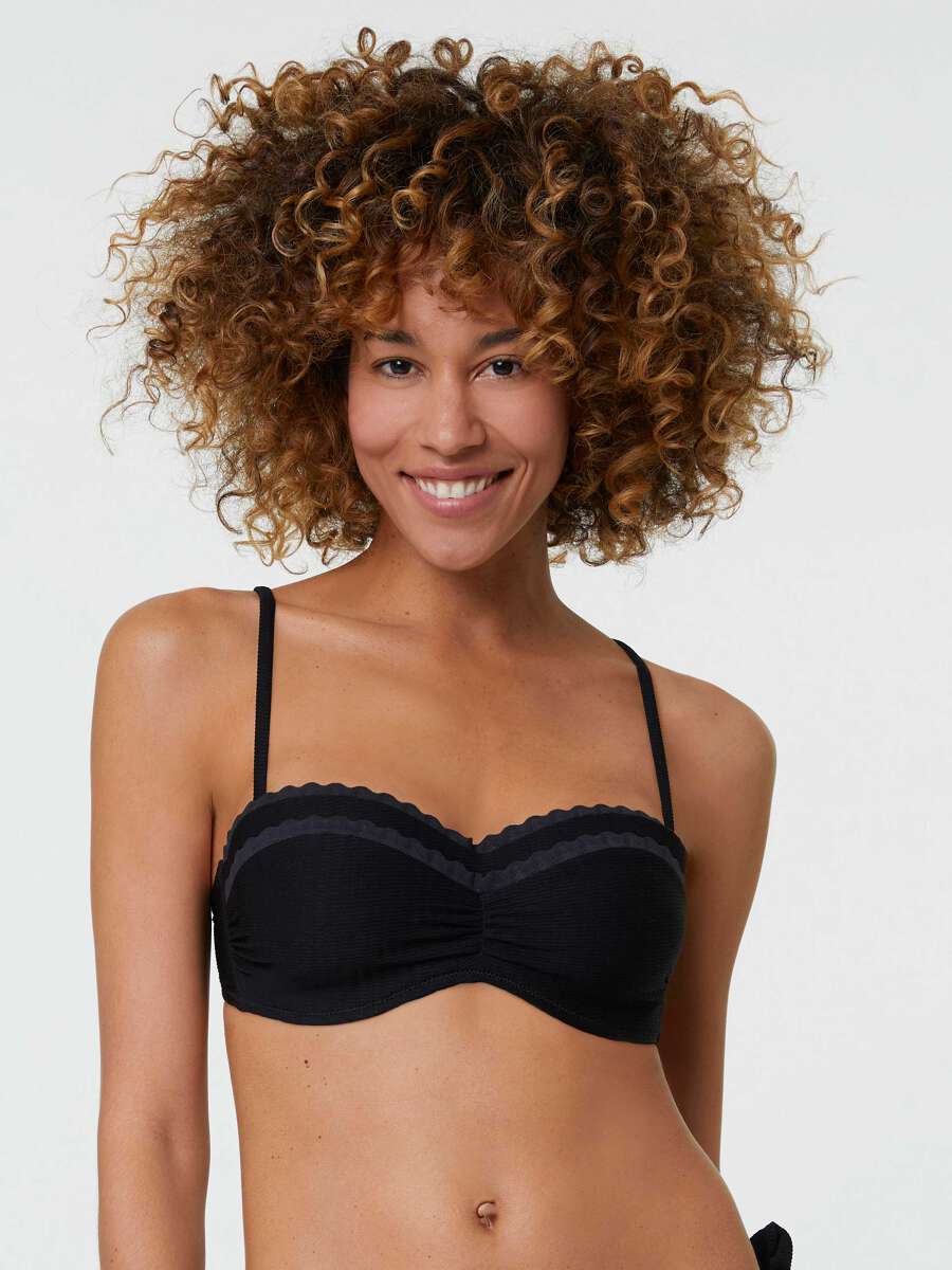 Maillot de bain bandeau armaturé Speranza Noir Darjeeling