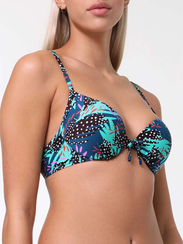 Bleu Maillot de bain coque - Praia 1