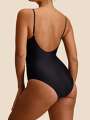 Noir Maillot de bain menstruel 1 pièce - Claudia 3