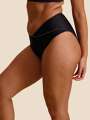 Noir Maillot de bain menstruel culotte taille haute - Naia 3