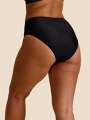 Noir Maillot de bain menstruel culotte taille haute - Naia 4