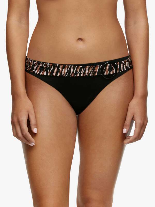 Noir Maillot de bain slip simple - Livingston 1