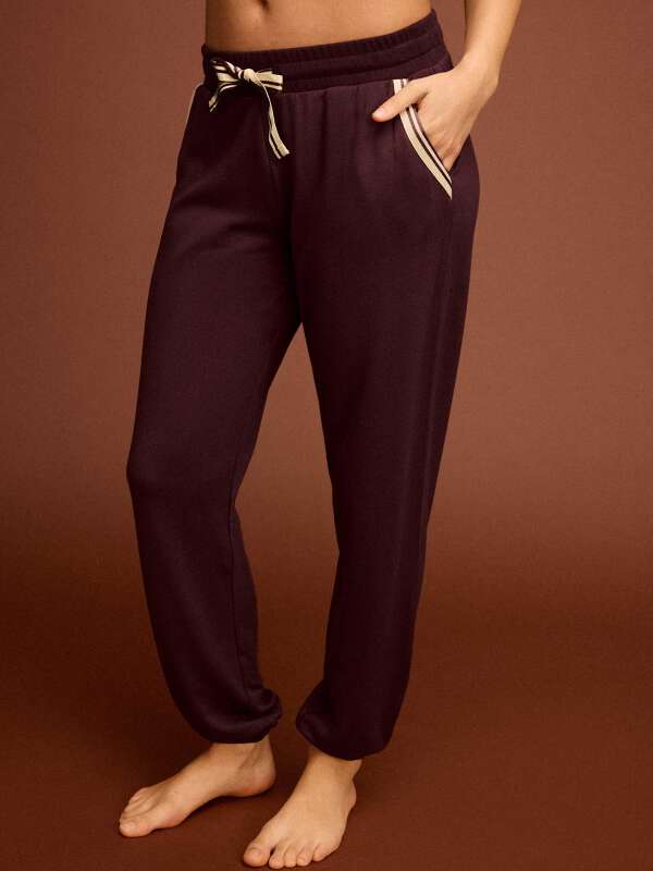 Marron Pantalon de pyjama - Alan 1