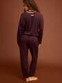 Marron Pantalon de pyjama - Alan 2