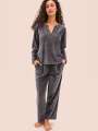 Gris Pantalon de pyjama - Byron 3