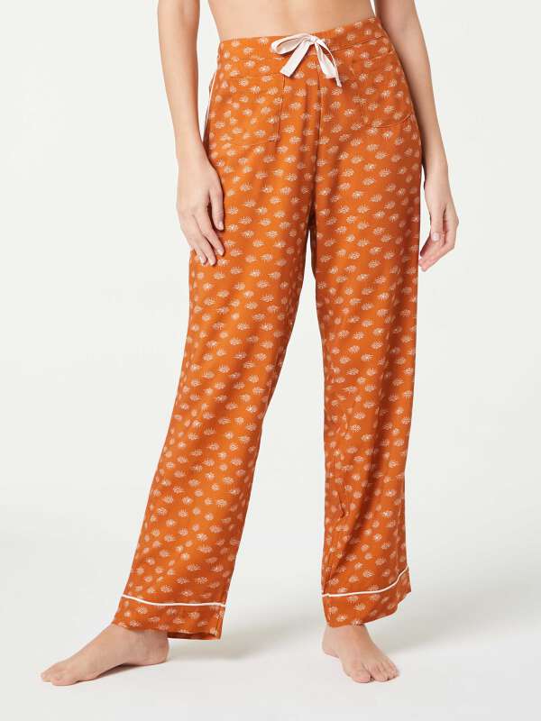 Marron Pantalon de pyjama - Divin 1