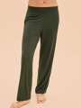 Vert Pantalon de pyjama - Fleur 1