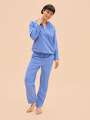 Bleu Pantalon de pyjama - Jade 4