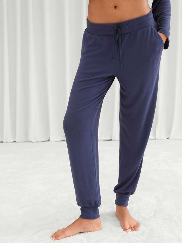Bleu Pantalon de pyjama - Miyako 1