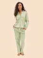 Vert Pantalon de pyjama - Sauge 2