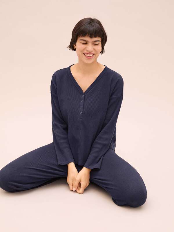 Bleu Pyjama 2 pièces - Alveole 1
