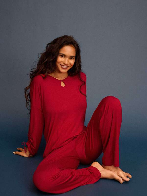 Rouge Pyjama 2 pièces - Cottage 1