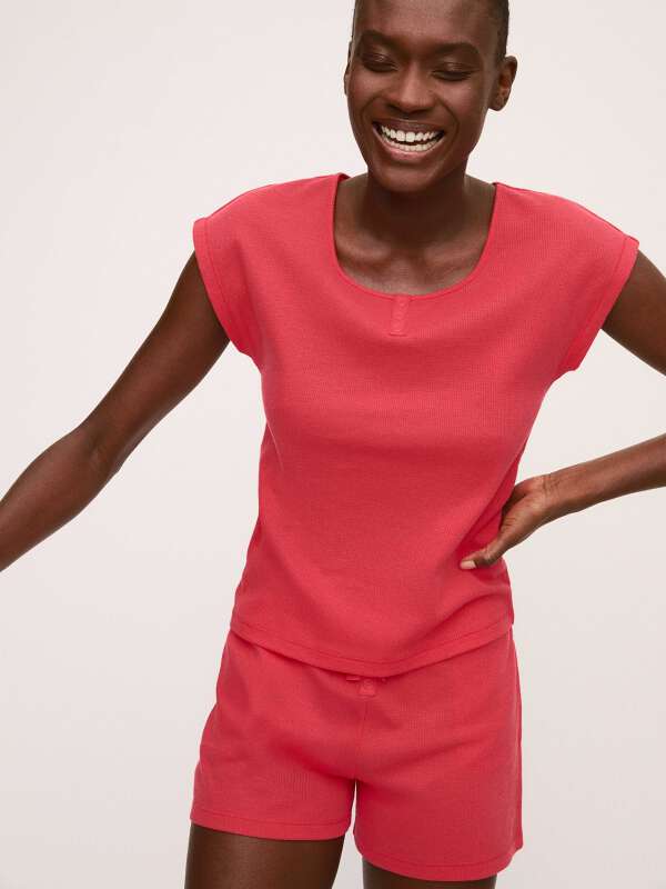 Rouge Pyjama 2 pièces - Plage 1