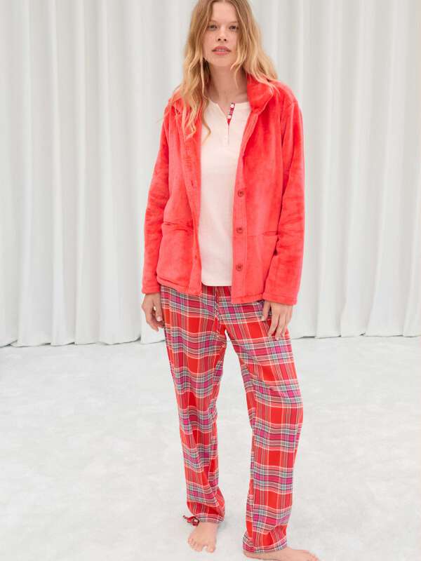 Rouge Pyjama 3 pièces - Chalet 1