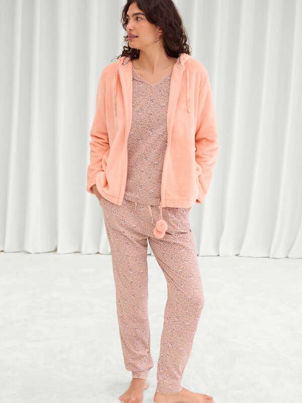 Rose Pyjama 3 pièces - Edel  1