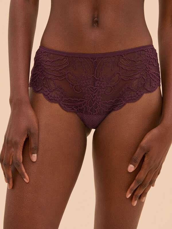 Shorty Darjeeling Noir Taille 38 Modèle Kristen – Sous-vêtement Femme Neuf Avec étiquettes