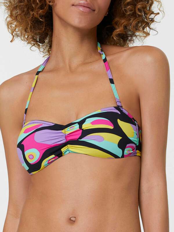 Noir Soutien-gorge bandeau - Love Toucan 1