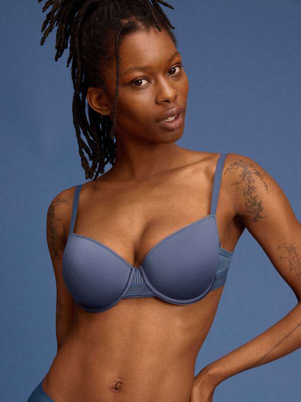 Bleu Soutien-gorge coques - Milo 1