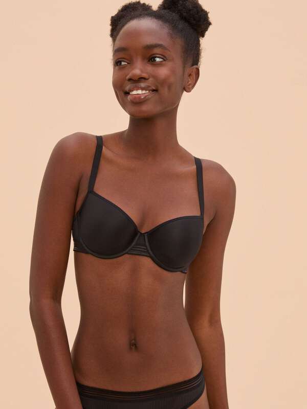 Noir Soutien-gorge coques - Milo 1