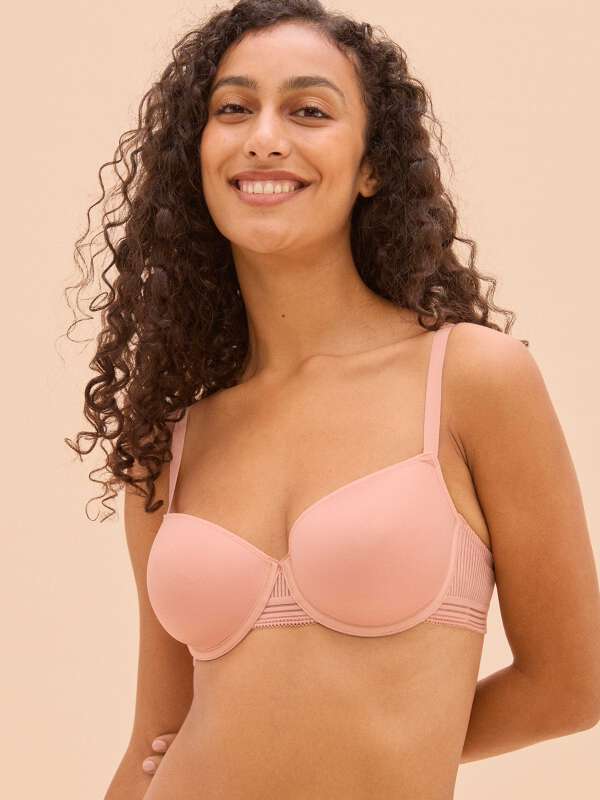Rose Soutien-gorge coques - Milo 1