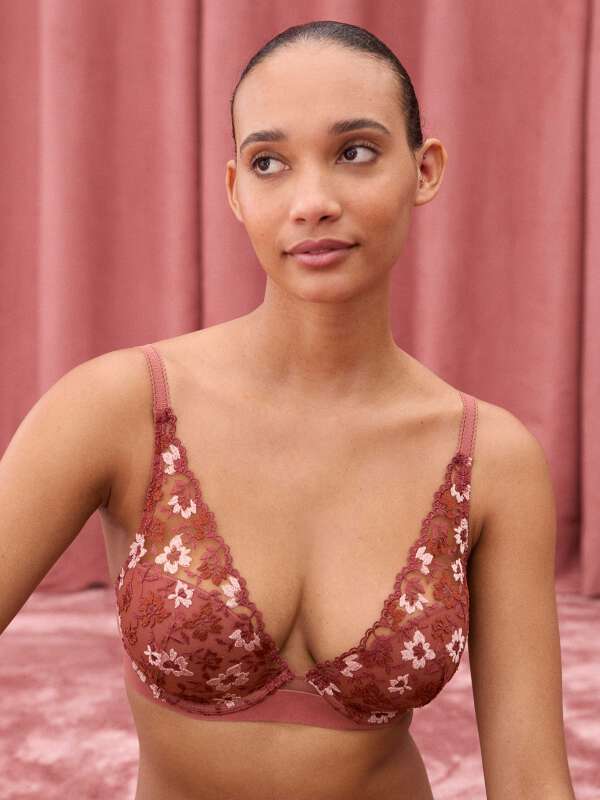 Marron Soutien-gorge coques - Rita 1