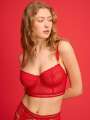 Rouge Soutien-gorge corbeille - Arlette 3
