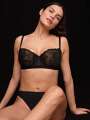 Noir Soutien-gorge corbeille - Barbara 3