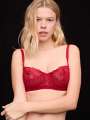Rouge Soutien-gorge corbeille - Barbara 1